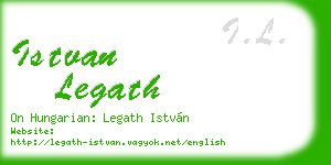 istvan legath business card